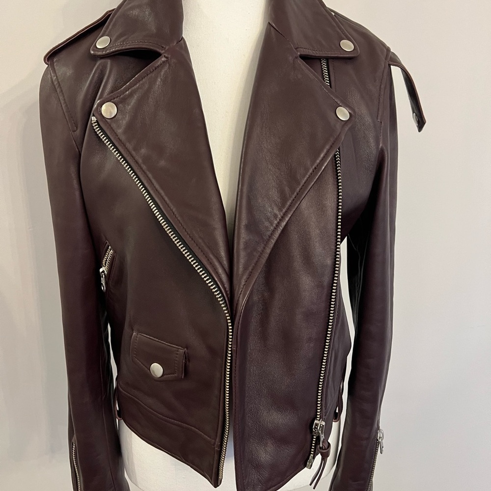 Mackage Bordeaux Leather Jacket - Never Worn - Size Small